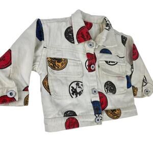 House Minikid Denim Mickey Printed Jacket Size 90 18M-24M